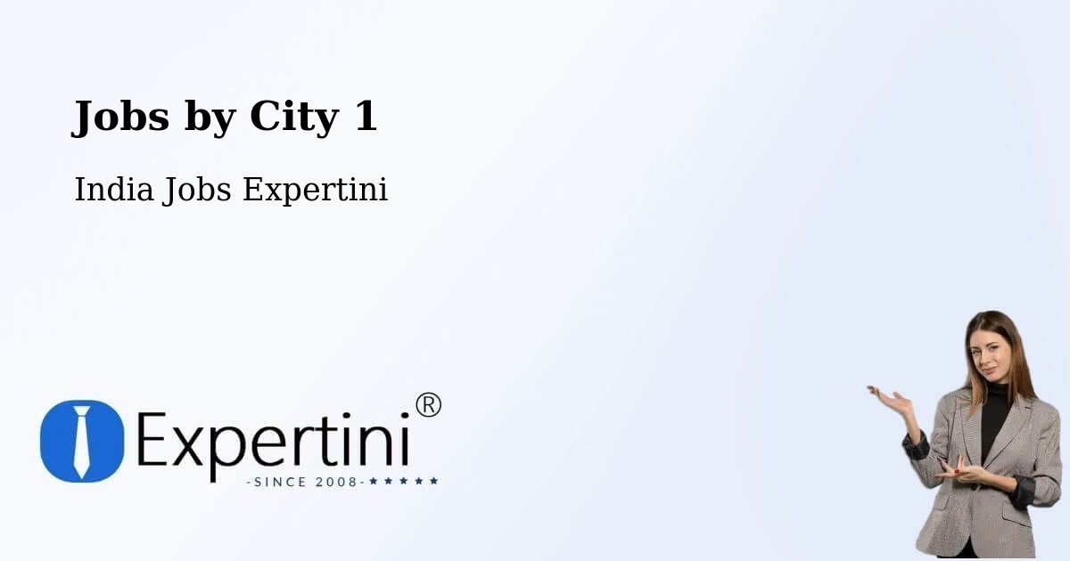 City Jobs in India - Expertini